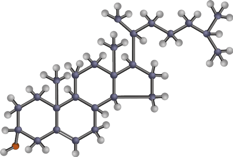 cholestérol, structure chimique, composé organique