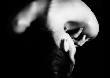 greyscale photography of naked woman