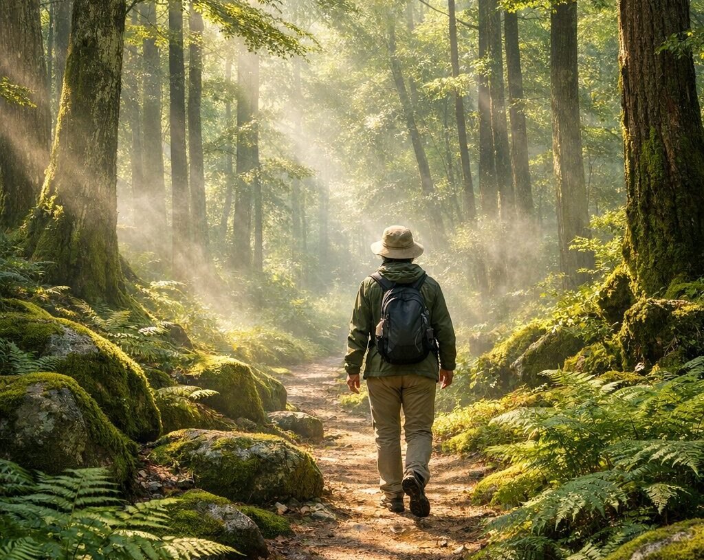 Bain de forêt en hiver : Shinrin-yoku par temps froid 1 bain de forêt, shirin yoku