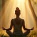 Personne en méditation body scan dans une forêt lumineuse — méditation body scan traumatismes
