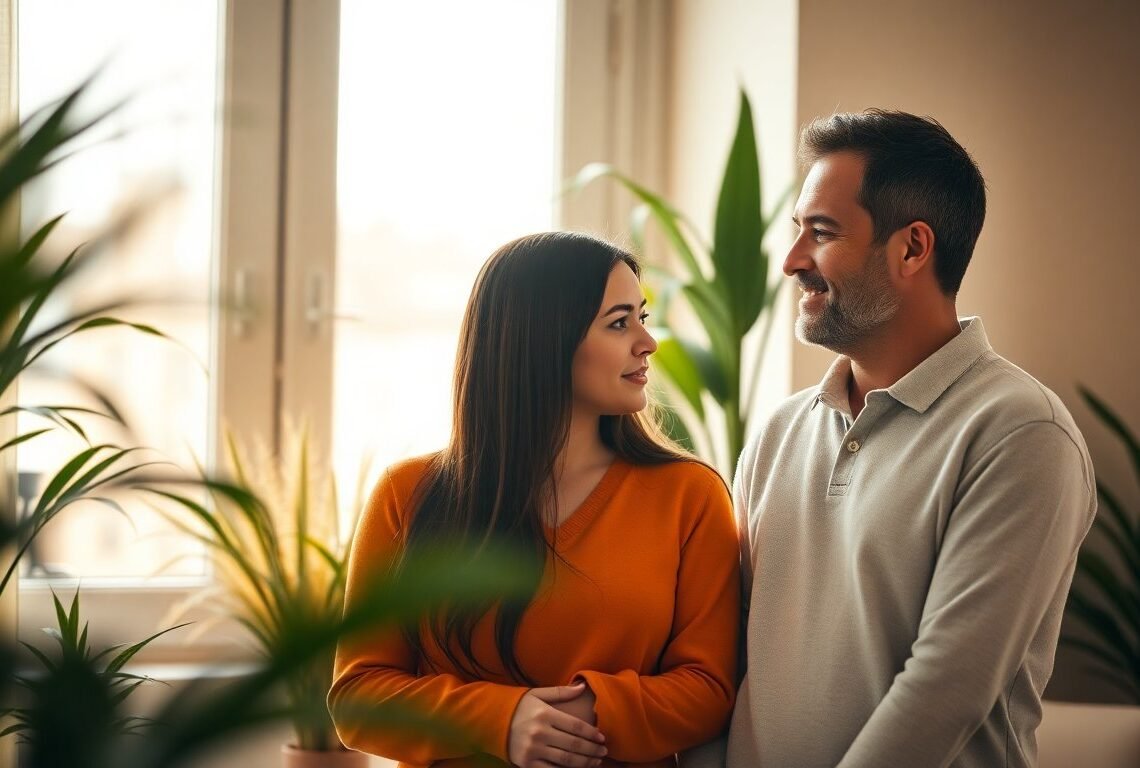 Communication non violente : parler vrai en couple 1 Couple en train de communiquer avec bienveillance — communication non violente couple