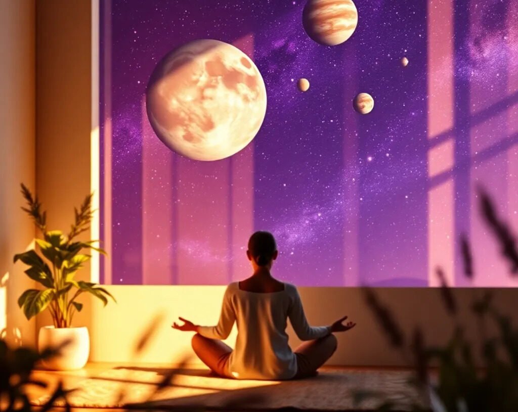 Mercure rétrograde symbolique astrologique, ciel étoilé et énergie cosmique - Mercure rétrograde