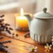 Tisane pour dormir : les 5 plantes efficaces 7 Tisane pour dormir avec valériane et passiflore sur table en bois, ambiance zen